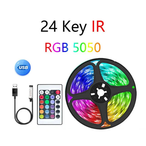 WiFi LED Strip Light Tuya Smart Life Flexible Light Lamp USB RGB5050 Desktop Screen TV BackLight Diode Tape Support Alexa Google