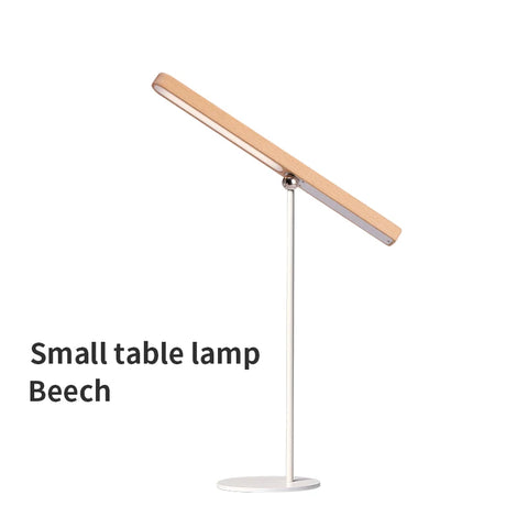 Noble Wood Table Lamp 360° Rotating USB Cable Charging Portable with Magnet Reading Lamps for Bedroom Living Room LED Desk Light