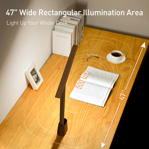 Baseus LED Desk Lamp Eye Protection Study Dimmable Office Light Foldable Table Lamp Smart Adaptive Brightness Bedside Read Lamp