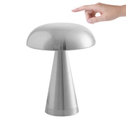 LED Mushroom Bud Table Lamp Rechargeable Touch Three-tone Lighting For Cafe Bar Restaurant Living Room Bedroom Study Decoration