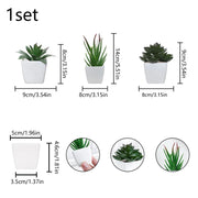 (A set of 3PCS) Simulated Mini Potted Plants Suitable For Decorating Homes, Restaurants, Tabletops, Windowsills, And Bookshelves