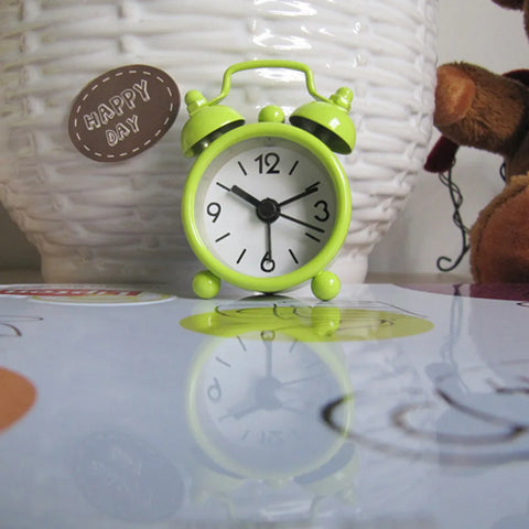 Creative Cute Mini Metal Small Alarm Clock Electronic Small Alarm Clock Multicolor Electronic Small Alarm Table Morning Clock