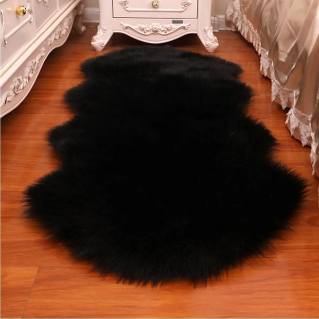 Faux Fluffy Shaggy Rugs Artificial Sheepskin Long Hair Carpet Floor Wool Fluffy Mat Home Decor Non Slip For Living Room Bedroom