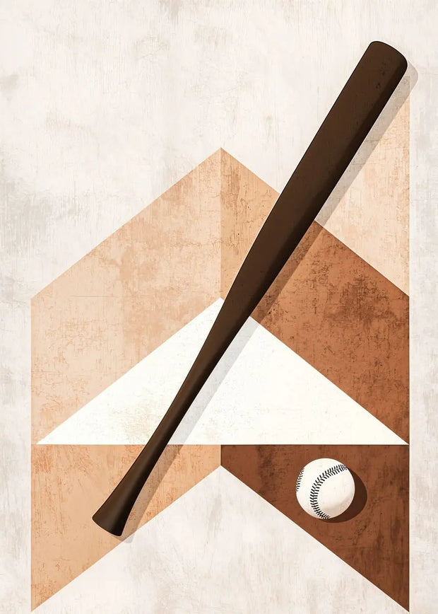 Retro Sports Basketball Baseball Soccer Golf Brown Poster Print Canvas Painting Minimalist Wall Art Picture for Room Home Decor