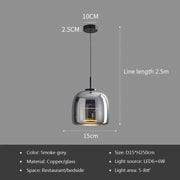 Nordic LED Galss Pendant Lights Modern Luxury Hanging Chandeliers Lighting Fixtures Restaurant Pendant Lamp Luminaire Suspension