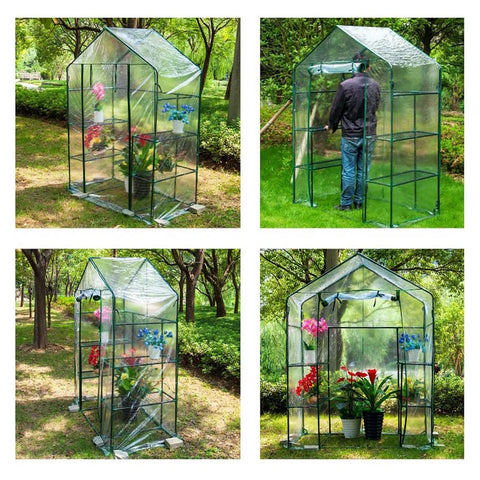 Large Walk-in Greenhouse Wintering Plant Protection Cover Outdoor Indoor Garden Flowe Potted Frost Rain Protection Grow Tent