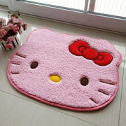 50x60cm Kawaii Hello Kitty Cartoon Rug Anime Kt Cat Plush Floor Mat Bathroom Non-Slip Carpet Car Cushion Soft Living Room Decor