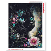 MomoArt Diamond Embroidery Black Cat Mosaic Animal New Arrival DIY Flower Painting Picture Rhinestones Handicraft