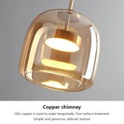 Nordic LED Galss Pendant Lights Modern Luxury Hanging Chandeliers Lighting Fixtures Restaurant Pendant Lamp Luminaire Suspension