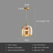 Nordic LED Galss Pendant Lights Modern Luxury Hanging Chandeliers Lighting Fixtures Restaurant Pendant Lamp Luminaire Suspension