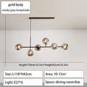 Modern Minimalist Hanging Lamp Nordic Ceiling Chandelier For Dining Room Kitchen Island Glass Ball Living Room Pendant Light