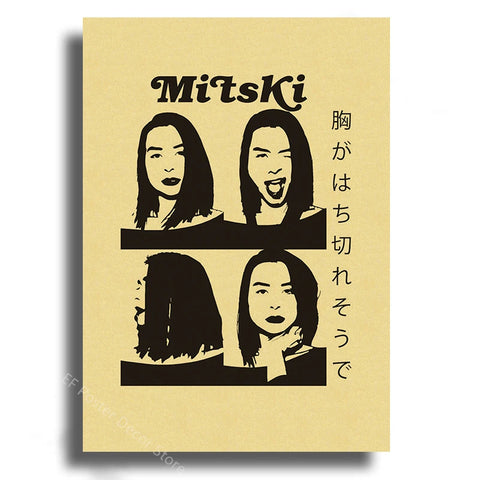 Mitski/Lizzy Grant/TV Girl/Tame Impala Poster Music Album Aesthetics Art Prints Painting Retro Home Decoration Room Wall Decor