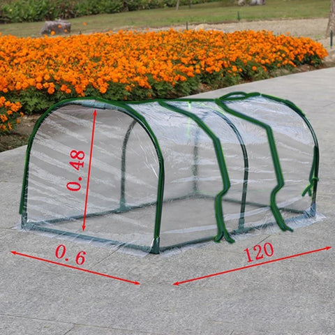 Mini Garden Greenhouse Cover Replacement Cover With Roll-up Door Water Resistant Hyaline Plant Flowers Vegetable Without Bracket