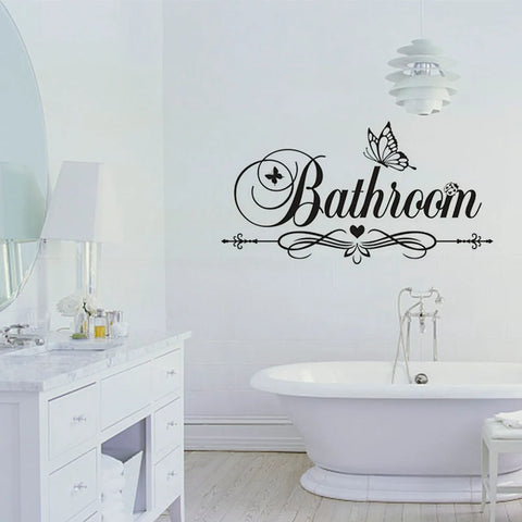 Creative Bathtub Bathrooms Wall Stickers Fashion Opaque Wall Art Vinyl Decal Home Design Decor Door Wallpaper Adhesive Murals