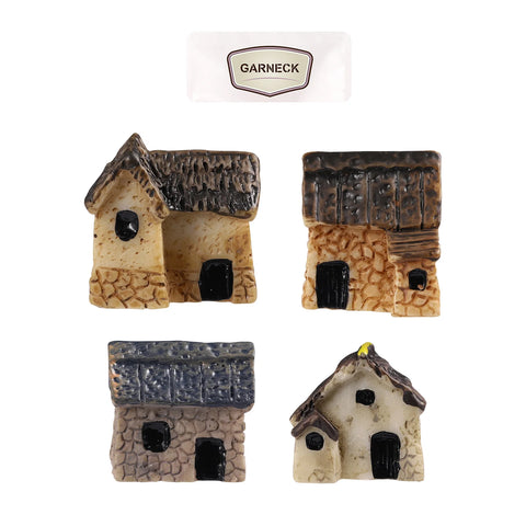 Fairy House Miniatures for Crafts Synthetic Thatch Roof Houses Figurines Roofing Tiki Bar Garden Micro Landscaping Ideas