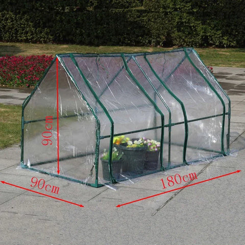 Mini Garden Greenhouse Cover Replacement Cover With Roll-up Door Water Resistant Hyaline Plant Flowers Vegetable Without Bracket