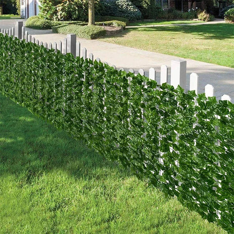 Artificial plants Ivy Privacy Fence 19.7x39in Artificial Hedges Fence Faux Plant Vine Leaf Decoration for Outdoor Garden Decor