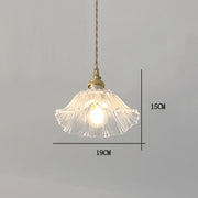 Vintage Pendant Lights Flower Glass Hanging Lamps Home Decoration Lighting Living Room Bedroom Bedside Light Fixture Indoor Shop