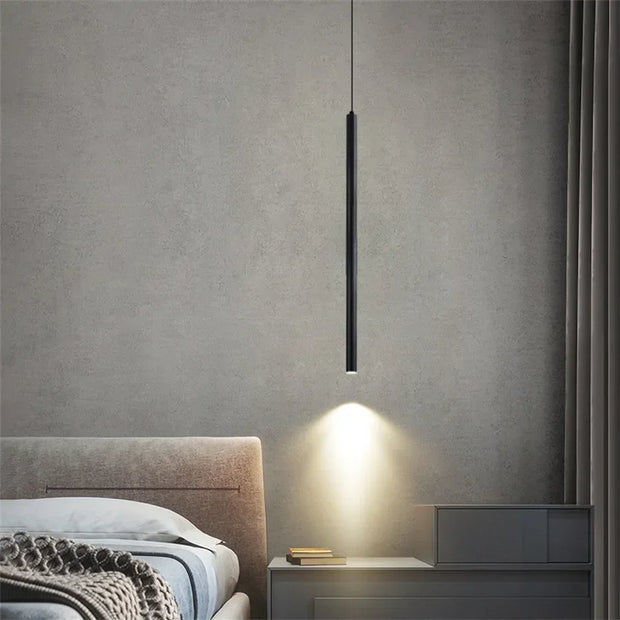 Modern Cylinder Led Pendant Light For Bedside Spotlight Pendant Lamp Long Tube lamp Dining Room Living Room Bedroom Hanging Lamp