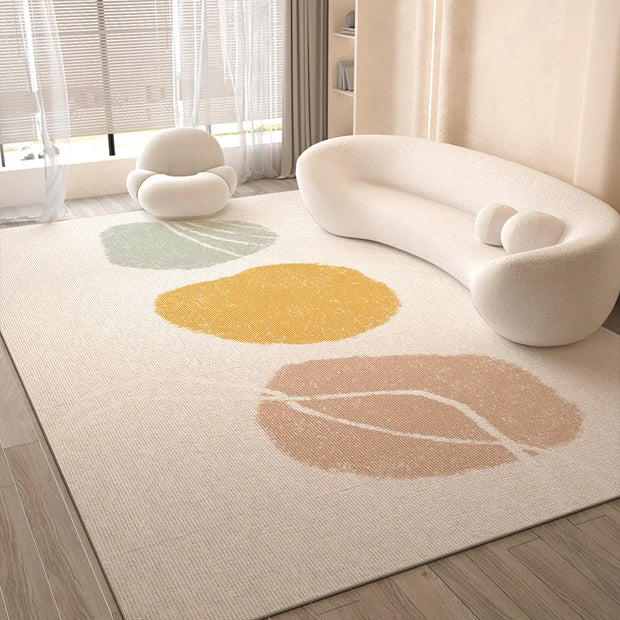 VIKAMA Cream style carpet living room light luxury high sense sofa floor mat French thickened bedroom bed rug non-slip carpet