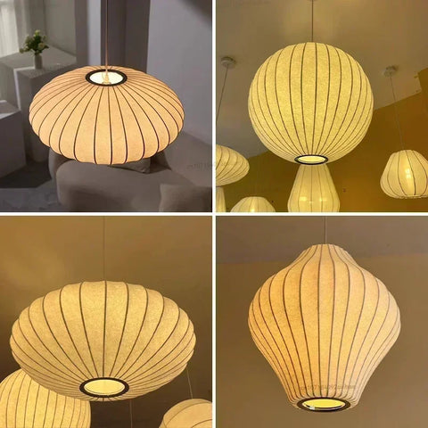 Denmark Silk LED Pendant Lamp Designer Hanging Light for Living Room Hotel Hall Restaurant Modern Home Decor Factory Direct