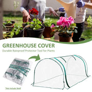 Mini Greenhouse Plant Cover Portable Indoor Tunnel Green House Winter Gardening Plant House Growing Tent Bracket Not Included