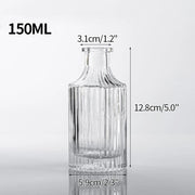 Vintage Flower Vase Mini Glass Vase Wedding Party Transparent Hydroponics Plant Flower Vases Desktop Ornaments Home Decorations