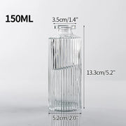 Vintage Flower Vase Mini Glass Vase Wedding Party Transparent Hydroponics Plant Flower Vases Desktop Ornaments Home Decorations