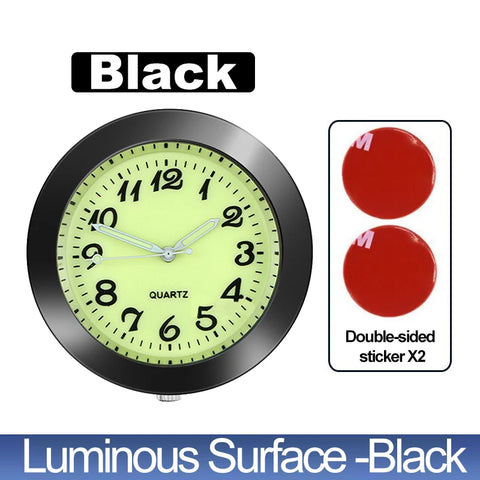 Car Clock Luminous Automobiles Internal Stick-On Mini Digital Watch Mechanics Quartz Clocks Auto Ornament Car Accessories Gifts