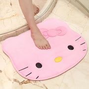 50x60cm Kawaii Hello Kitty Cartoon Rug Anime Kt Cat Plush Floor Mat Bathroom Non-Slip Carpet Car Cushion Soft Living Room Decor