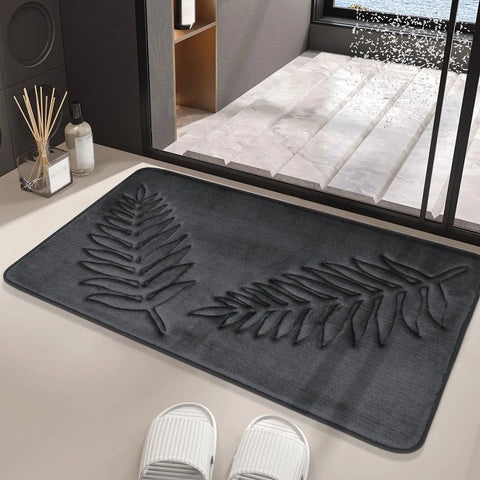 3PCS Set Bath Mats Nonslip Soft Quick Dry Bathroom Soft Rugs Water Absorption Dry Fast Bath Mat Machine Washable For Home Floor