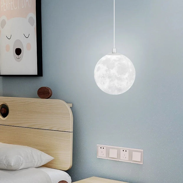 Moon Pendant light Nordic LED Hanging Lamp Modern Chandelier Indoor Lighting Home Decor For Bedroom Living Room Bedside Light