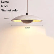 Luma Japanese Style Stone Pendant Lights Yellow Hole Stone Wabi-Sabi Led Hanging Lamp for Bedroom Bedside Dining Room Chandelier