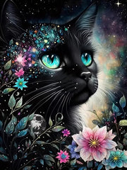 MomoArt Diamond Embroidery Black Cat Mosaic Animal New Arrival DIY Flower Painting Picture Rhinestones Handicraft