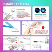 WiFi LED Strip Light Tuya Smart Life Flexible Light Lamp USB RGB5050 Desktop Screen TV BackLight Diode Tape Support Alexa Google