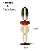 Italian Designer Creative Colored Glass LED Floor Light Living Room Bedroom Study table Lamps Indoor Lighting Decor Candy Lights