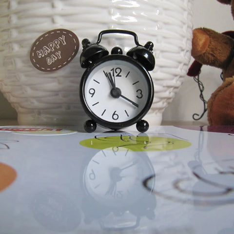 Creative Cute Mini Metal Small Alarm Clock Electronic Small Alarm Clock Multicolor Electronic Small Alarm Table Morning Clock