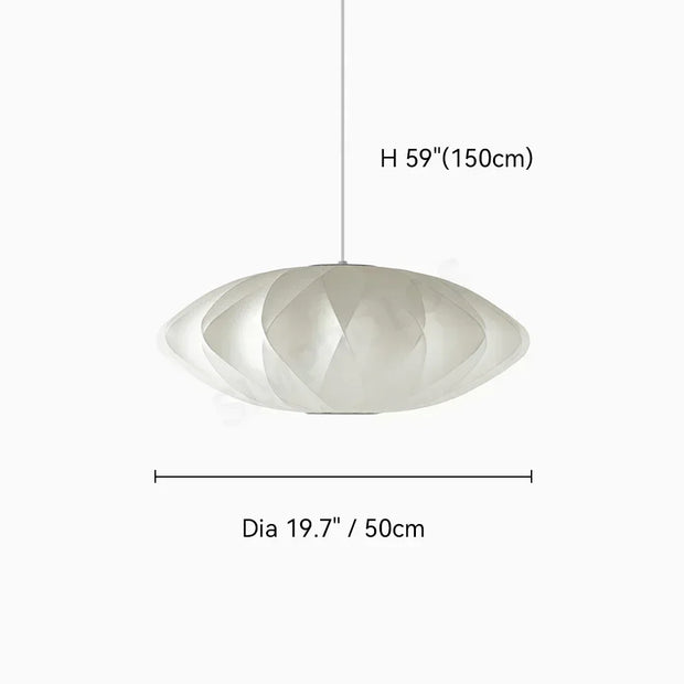 Denmark Silk LED Pendant Lamp Designer Hanging Light for Living Room Hotel Hall Restaurant Modern Home Decor Factory Direct