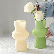 Glass Flower Vase Creative Vase Decorative Hydroponic Flower Container Nordic Style Flower Vases Desktop Flower Bottle Decor