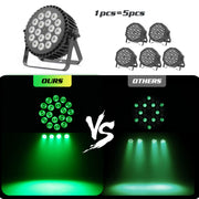 4/8PCS 18x10W RGBW 4-in-1 LED Par Lights Voice control Stage Effect Light Infinite Mixing &Rainbow Effect Disco Projection Light