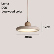 Luma Japanese Style Stone Pendant Lights Yellow Hole Stone Wabi-Sabi Led Hanging Lamp for Bedroom Bedside Dining Room Chandelier