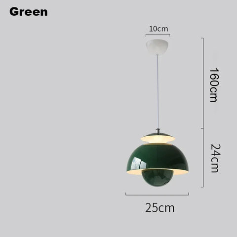 Modern LED Pendant Light Flower Bud Nordic Danish Designer Decor Art Hanging Chandeliers Lamp Home Bedroom Kitchen Bedside Light