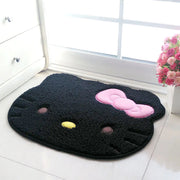 50x60cm Kawaii Hello Kitty Cartoon Rug Anime Kt Cat Plush Floor Mat Bathroom Non-Slip Carpet Car Cushion Soft Living Room Decor