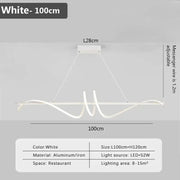 Nordic LED Pendant Lights For Dining Room Kitchen Hanging Lights Minimalist Indoor Lighting Home Decor White Black Kitchen Lamps