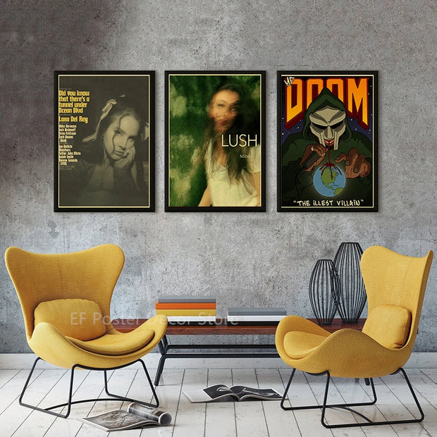 Mitski/Lizzy Grant/TV Girl/Tame Impala Poster Music Album Aesthetics Art Prints Painting Retro Home Decoration Room Wall Decor