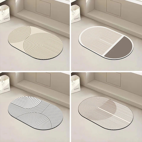 Super Absorbent Kitchen Floor Mat Long Diatomite Kitchen Rug Soft Washable Carpets Anti Slip Bathroom Entrance Doormat 주방매트