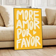 Maximalist Modern Prints More Amor Por Favor Quotes Wall Art Prints Canvas Painting Poster Pictures For Living Room Home Decor