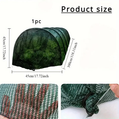 Outdoor Garden Greenhouse Tunnel Shade Net Cover Portable Cloche Hoops For Garden Courtyard Patio Farm Vegetable Plant Growing