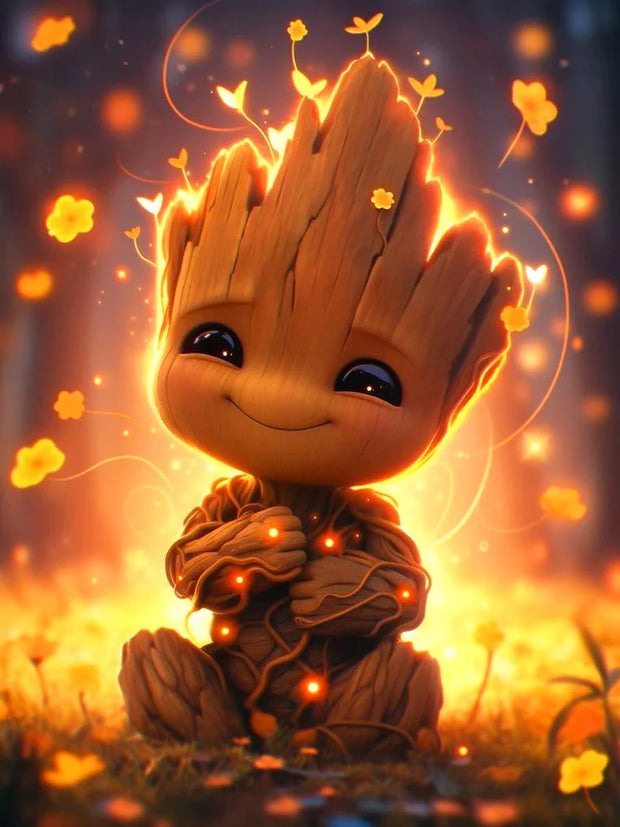 Disney Guardians of the Galaxy Diamond Painting Groot Full Drill Mosaic Cartoon Home Decoration Gift Rhinestone Pictures