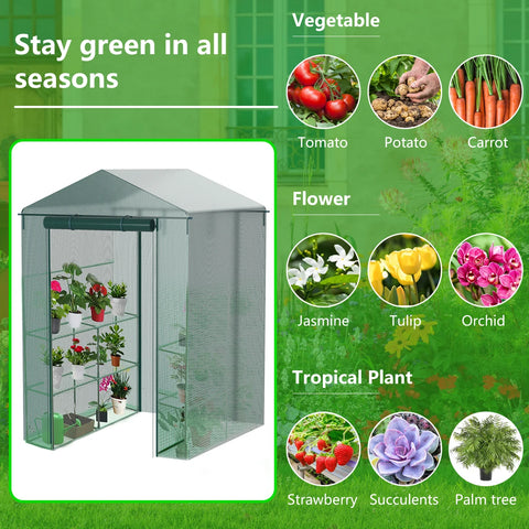 Greenhouses Outdoor Cold Frost Wind Proof Greenhouse Practical Greenhouse Cover Gardening Plant Protective Cover for Flower Room